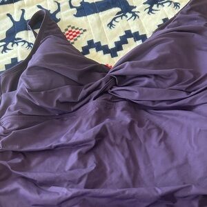 Lands' End Deep Purple Swimsuit